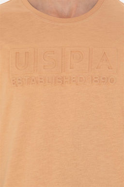 Мужская футболка светло-коричневого цвета - U.s. polo assn фото 14