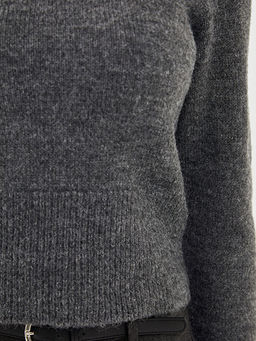 Bisiklet Yaka Kad?n Triko Kazak