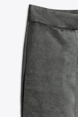 SATIN LINEN BLEND TROUSERS ZW COLLECTION - Zara фото 7