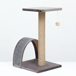 Когтеточка СТОЛБИК + ДУГА + ПЛОЩАДКА джут ковролин 35х30х56 7 PerseiLine КД-26 - Simaland фото 10