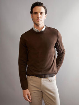 Bisiklet Yaka Basic Erkek Triko Kazak