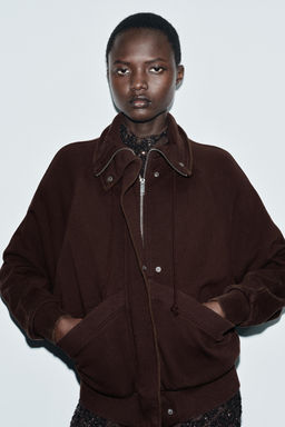 WASHED EFFECT FLEECE JACKET - Zara фото 2