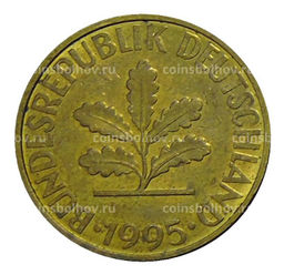 Монета 10 пфеннигов 1995 года A Германия