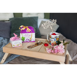 Цена за 5 шт. Топпер для торта деревянный «Любимому учителю»