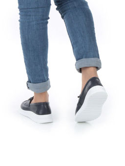 03-ZL-8861-1 NAVY Полуботинки женские (натуральная кожа)