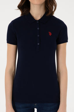 Kad_n Lacivert Polo Yaka Basic Ti__rt Sepette S_rpriz _ndirim - U.s. polo assn фото 6