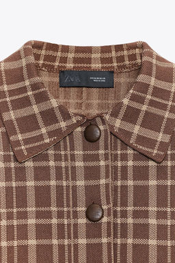 CHECK CARDIGAN - Zara фото 9