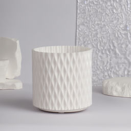 Органайзер - подставка для хранения косметики, вращающийся, 5 секций, d=11.5 см, белый