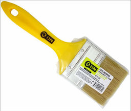 Цена за 2 шт. Кисть малярная плоская "Мастер" нат. щетина 2,5" (63мм) пласт.ручка 02-01-425