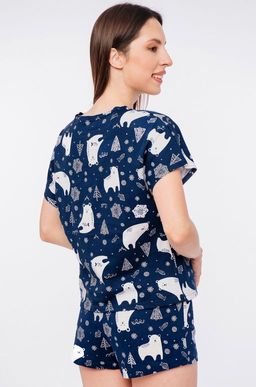 Женская новогодняя пижама с шортами Happyfox