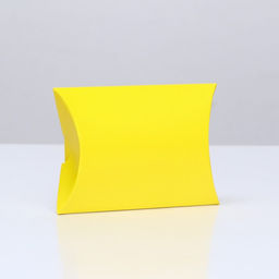 Цена за 10 шт. Коробка складная, подушка, жёлтая, 15 х 11 х 3 см,