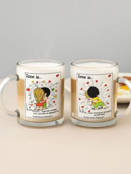 Набор кружек "Love is...Объятия", 320 мл, стекло