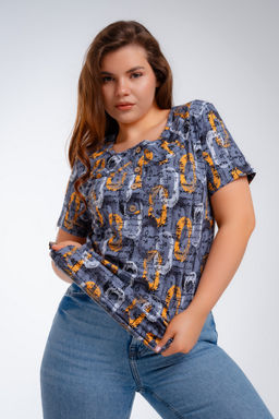 Туника женская из кулирки Наина газета макси