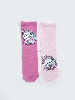 Desenli K?z ?ocuk Soket ?orap 5li - Waikiki фото 3