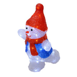 ULD-M2234-040/STA WHITE IP20 SNOWMAN-2 Фигура светодиодная Снеговик-2, 30*35см, 40 светодиодов. Белый свет. Провод прозрачный. TM Uniel - Volpe фото 2