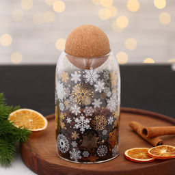 Банка для хранения новогодняя «Чудесное время», 800 мл