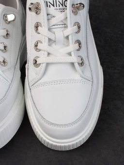 05-SD8-1D WHITE Кроссовки женские (натуральная кожа)