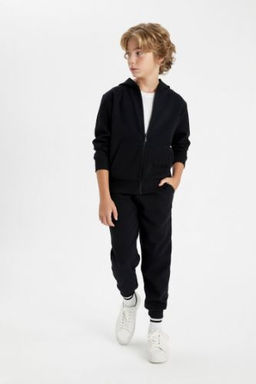 Erkek Cocuk Siyah Beli Pacas? Lastikli Cepli Jogger Okul Esofman Alt?