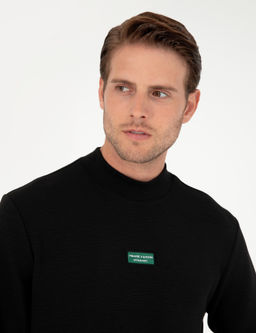 Siyah Regular Fit Sweatshirt - Pierre cardin фото 2