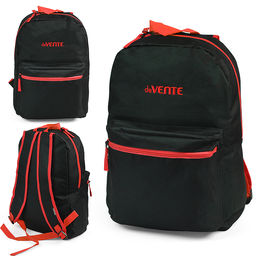 Рюкзак "Black" подростковый 40x29x17 см (14 л) 250 г, 1 отделение на молнии, 1 передний карман, черный с красным