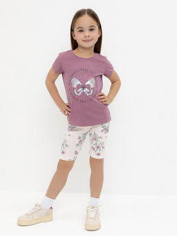 Crockid _ КР 400546/розовый,полевые бабочки к553 шорты (велосипедки) для дев  фото 2