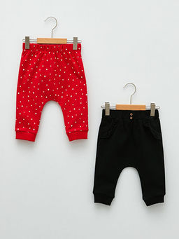 Beli Lastikli Pamuklu Pantolon 2li