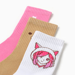 Подарочный набор термос и носки 3 пары KAFTAN Аниме, р. 37-39 (23-25 см)  фото 4