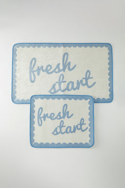 Trendyolmilla Home 2li Bask?l? Kayd?rmaz Tabanl? Banyo Paspas Seti TPHSS25BPS00006 фото 3