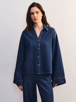 Джинсовая рубашка из тенселя ZR2605092357-104 / Zarina