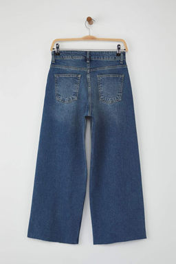 Mavi Normal Bel Comfort Pacas? Kesikli Culotte Jeans TWOAW26JE00046 - Trendyolmilla фото 6