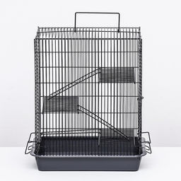 Клетка для грызунов Пижон №9, с 3-я этажами, без наполнения, 33 х 24 х 38 см, серая - Simaland фото 3