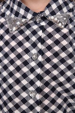 РБ001 Рубашка для девочки Клетка - Милаша фото 4