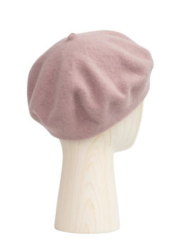 Берет жен. шерсть LB-N88701 dirty pink