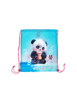 Мешок для обуви deVENTE на шнурке, с сеткой, принтом, размер 47×1×40 см, голубой