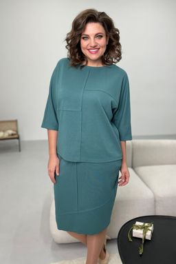 Джемпер Rumoda 2094 бирюза  фото 4