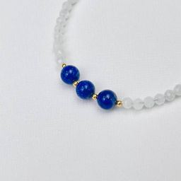 Браслет из Лунного камня и Лазурита - Радуга самоцветов фото 3