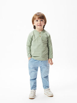 Beli Lastikli Basic Erkek Bebek Jean Pantolon - Waikiki фото 2