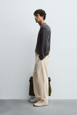 STRAIGHT-LEG CHINO TROUSERS - Zara фото 4