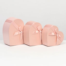 Набор подарочных коробок 3 в 1 сердца L:24?23?10 M:21?20?9 S:18.5?18?8 см