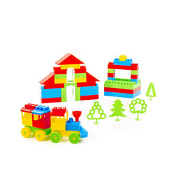 Конструктор Строитель (Макси, 253 элемента) (в мешке) - Полесье фото 4