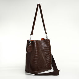 Сумка женская TEXTURA на магните, 24×14×29 см, коричневая