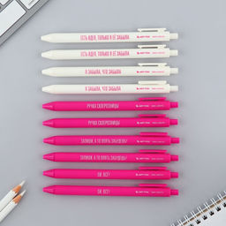 Цена за 10 шт. Ручка прикол шариковая синяя паста автоматическая 0.7 мм МИКС надписей СКЛЕРОЗНИЦА