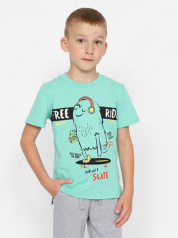 CRB wear/CWKB 63384-37 Футболка для мальчика,зеленый/Ex.Cherubino