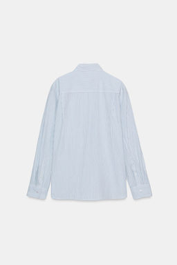 STRIPED POPLIN SHIRT - Zara фото 11