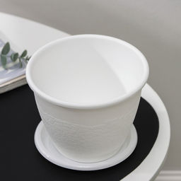 Цена за 2 шт. Горшок с поддоном «Розалия», 1.2 л, белый