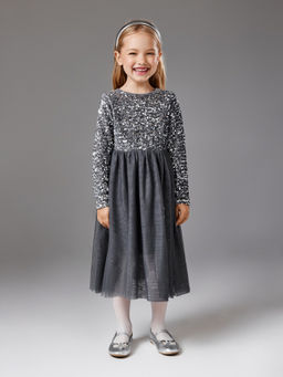 ACOOLA /Платье детское для девочек Alfiya серый