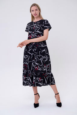 Платье женское из кулирки Кармелита зигзаг - Амадэль фото 2