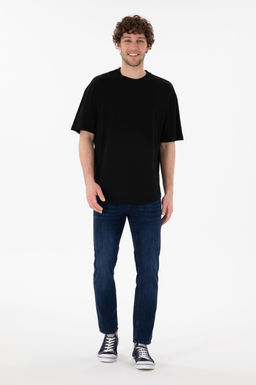 Erkek Long Fit Bisiklet Yaka Siyah Basic Ti__rt Sepette S_rpriz _ndirim - U.s. polo assn фото 5