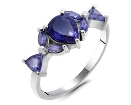 Кольцо из серебра иолит, Одайл