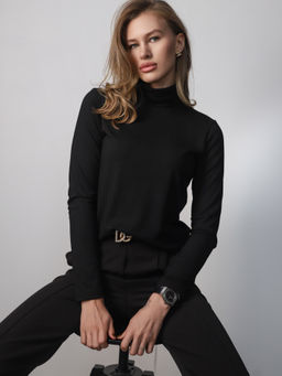 Водолазка женская с горлом КВ200 Черный от фабрики Спортсоло